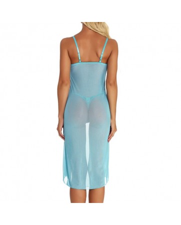 Plus Size Sexy Lingerie / Babydoll JL0238P (XL / 2XL / 3XL / 4XL / 5XL / 6XL) Blue