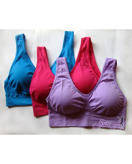 [End Stock Clearance] 1 x Seamless Genie Bra (Blue) (Size S & M only)