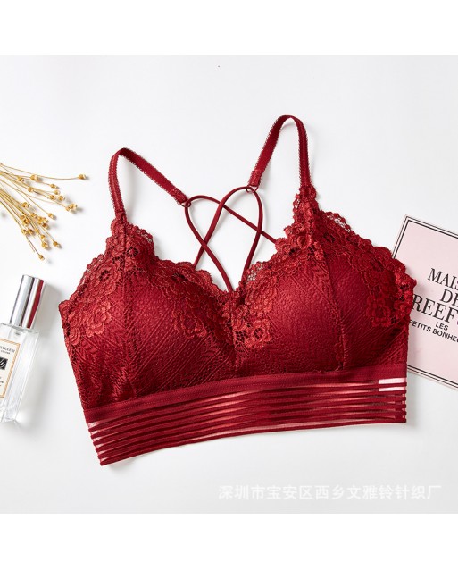 Free Size Floral Lace Sexy Bra JB0081RD (Red)