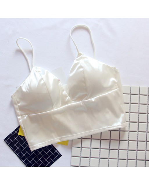 Smooth Silky Sexy Camisole with Padding JL0253 (Black / White)