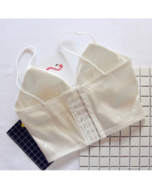 Smooth Silky Sexy Camisole with Padding JL0253 (Black / White)