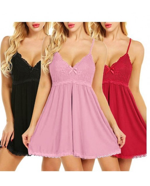 Plus Size Sexy Pink Sling Lingerie / Nightdress JL0315PKP (XL / 2XL / 3XL)