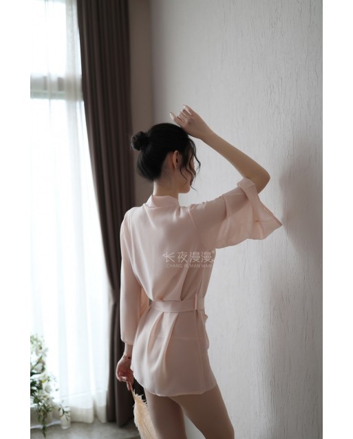 Premium Free Size Sexy Skin Robe Set JL0350SK