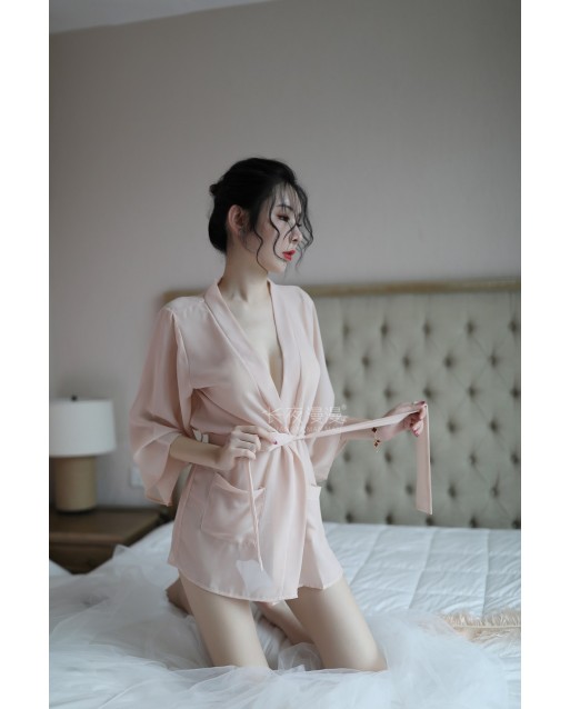 Premium Free Size Sexy Skin Robe Set JL0350SK