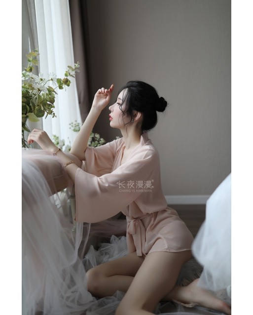 Premium Free Size Sexy Skin Robe Set JL0350SK