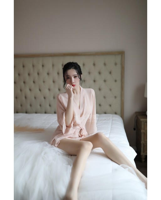 Premium Free Size Sexy Skin Robe Set JL0350SK