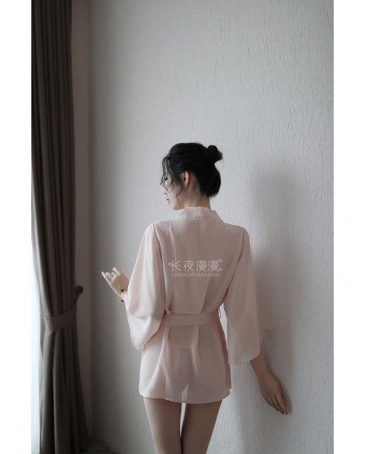 Premium Free Size Sexy Skin Robe Set JL0350SK