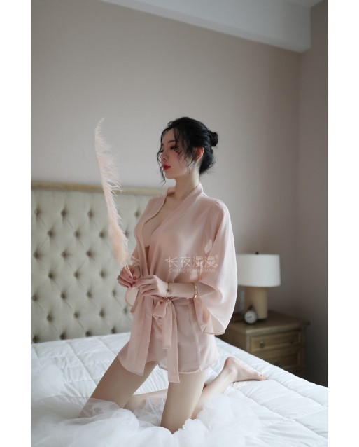 Premium Free Size Sexy Skin Robe Set JL0350SK
