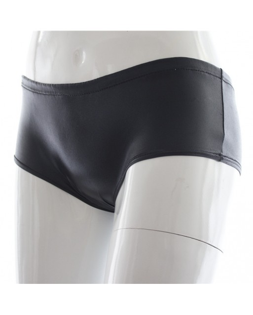 Men's Sexy Naughty Artificial Leather (PU) Shorts JM0024  (Free Size Black Color)