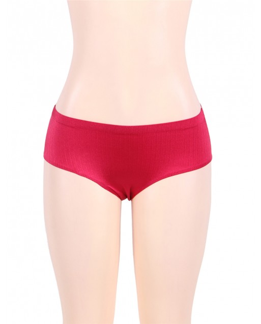 Plus Size Red Flash Silky Soft Sexy Panty OY-P5135-2P (XL / 2XL / 3XL )