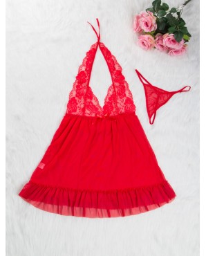 Plus Size Sexy Lingerie / Babydoll OY-R70098PX-6 (Red : 4XL / 5XL / 6XL / 7XL)