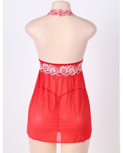 Plus Size Sexy Lingerie / Babydoll OY-R80003P-4 (Red XL / 3XL)