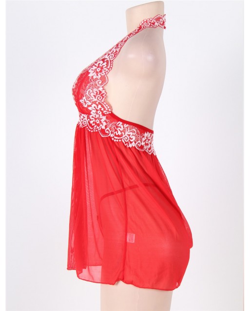 Plus Size Sexy Lingerie / Babydoll OY-R80003P-4 (Red XL / 3XL)