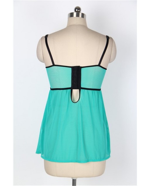 Plus Size Sexy Lingerie / Babydoll OY-R80072PX-2 (Green : 5XL /  7XL)