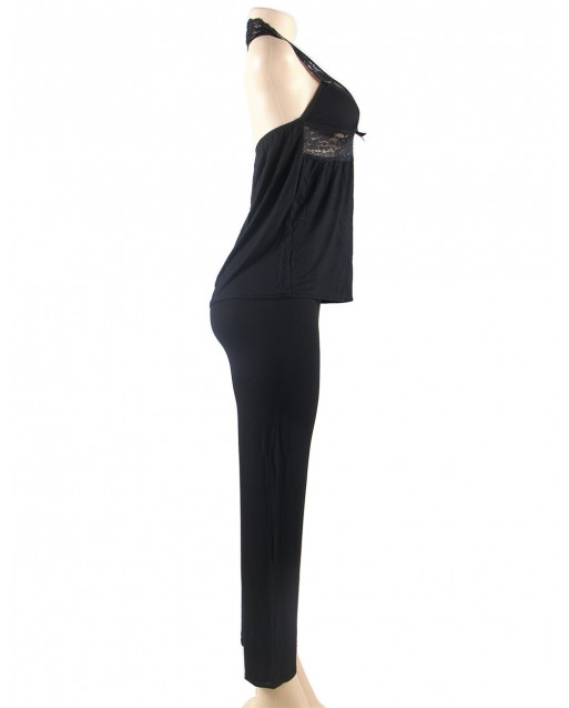 Super Soft And Comfy Halter Top With Lace Trim OY-R80160PX-1 (4XL / 5XL / 6XL)