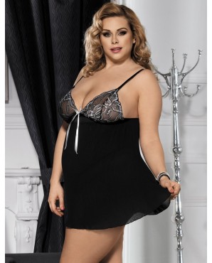 CLEARANCE! Plus Size / Saiz Besar Babydoll Set OY-R80318P (XL / 2XL / 3XL)