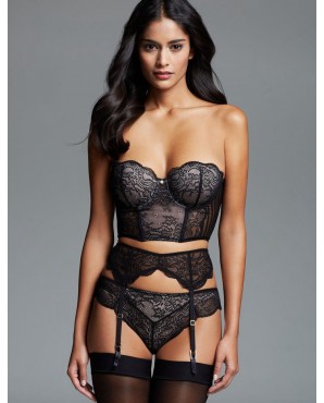 Plus Size Sexy Lace Bra Garter Set OY-R80457P (XL / 3XL)