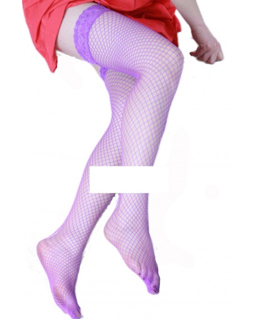 [End Stock Clearance] Fish-net Stocking QZ-1021PP (Purple)